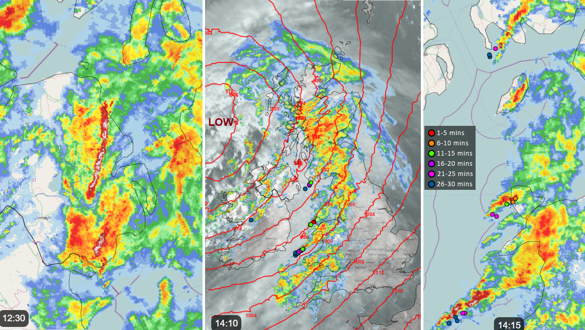 Autumn is here. Midweek gales, rain and strong convection