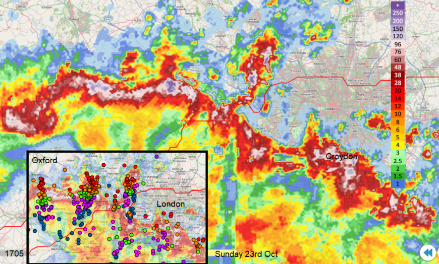 Thunderstorm squall line