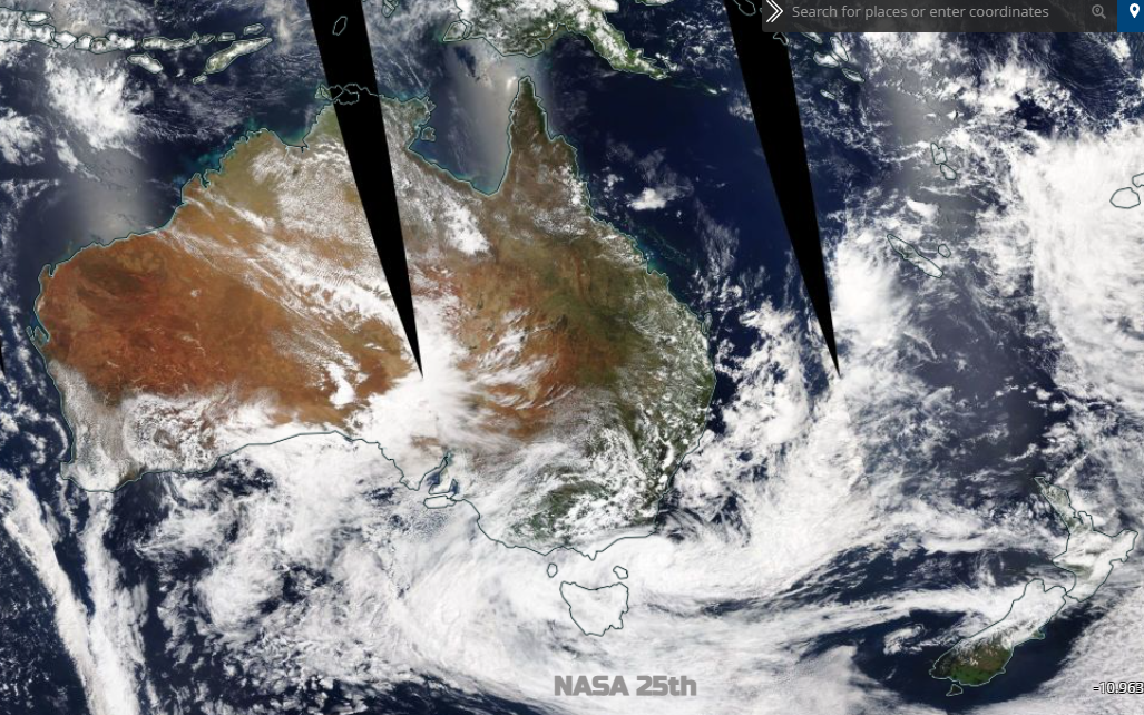NASA australia new zealand weather