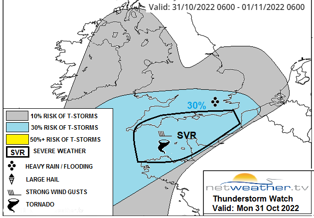UK severe thunderstorm