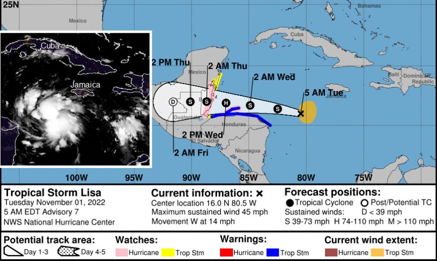 Hurricane Lisa Belize