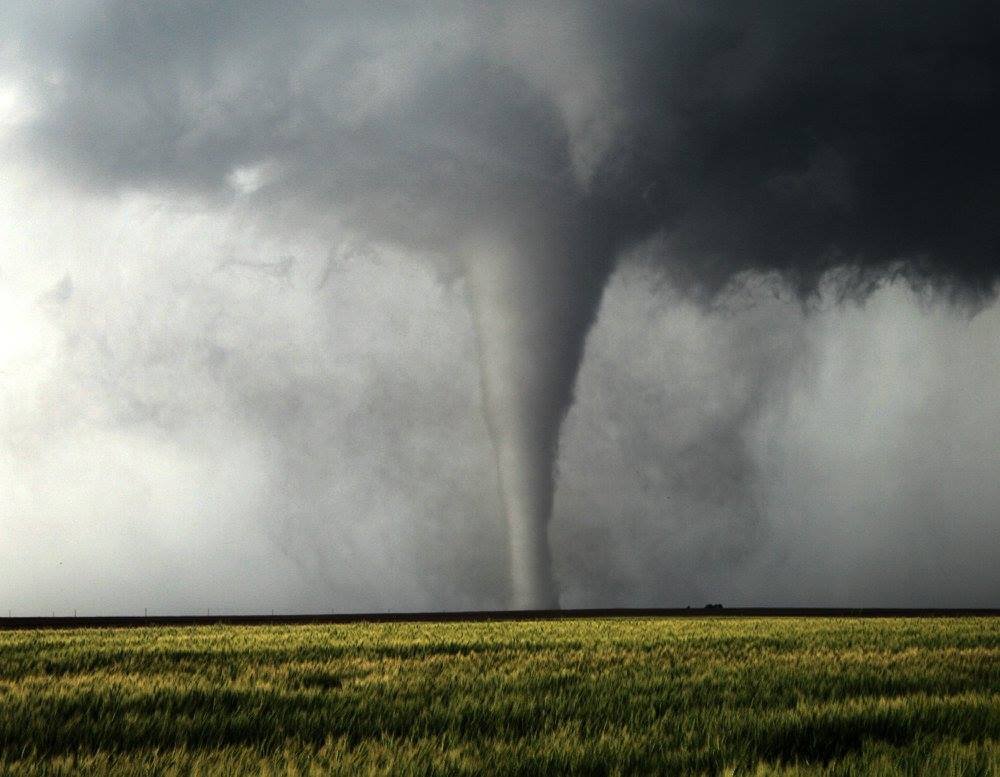 Tall Stovepipe Tornado in Kansas