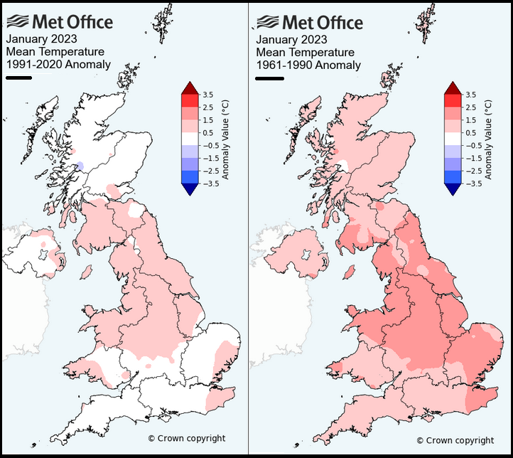 UK temperatures, another warm month