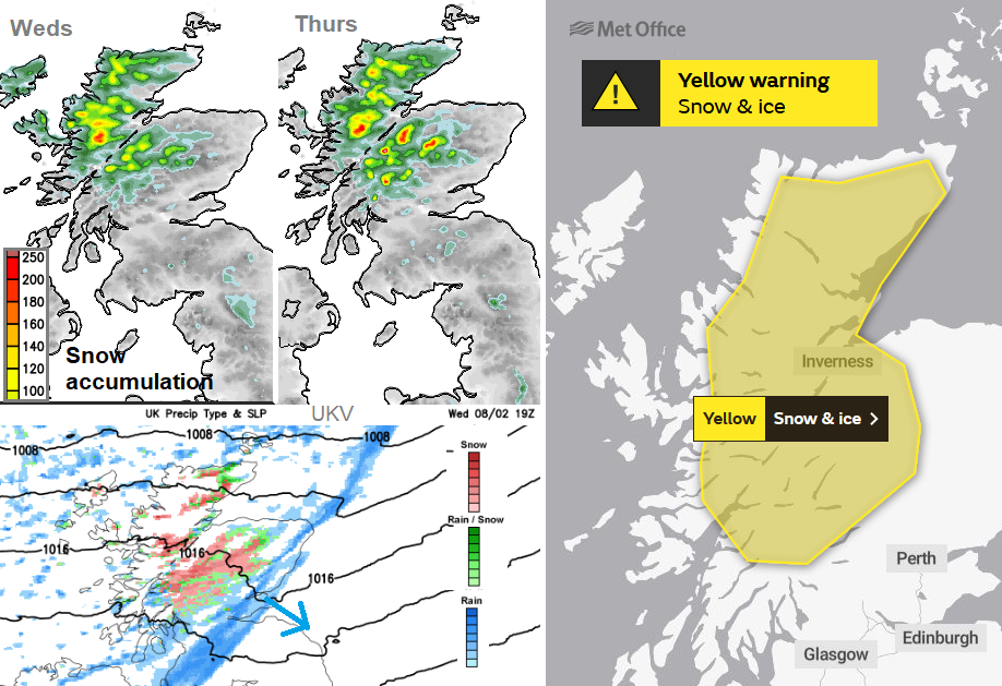 UKsnow Snow and Ice warning scotland