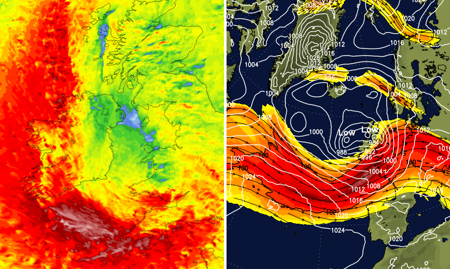 Gale and rain warnings for the midweek low but what about Storm Antoni ?