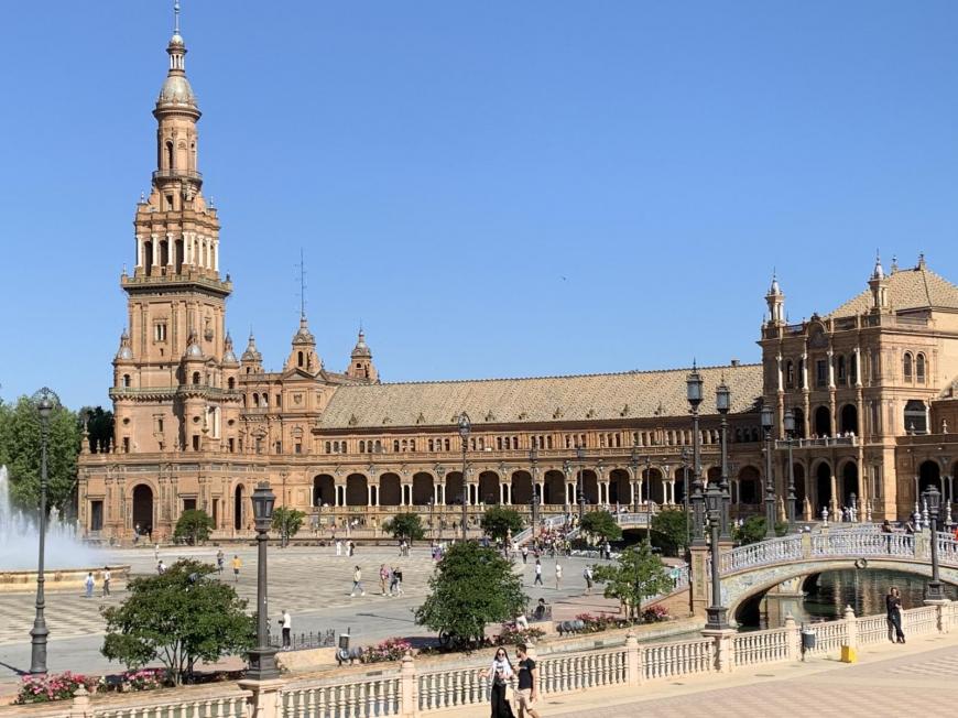 Seville Sevilla blue skies and sunshine Spain