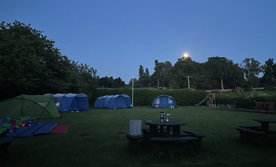 Moonlight campsite