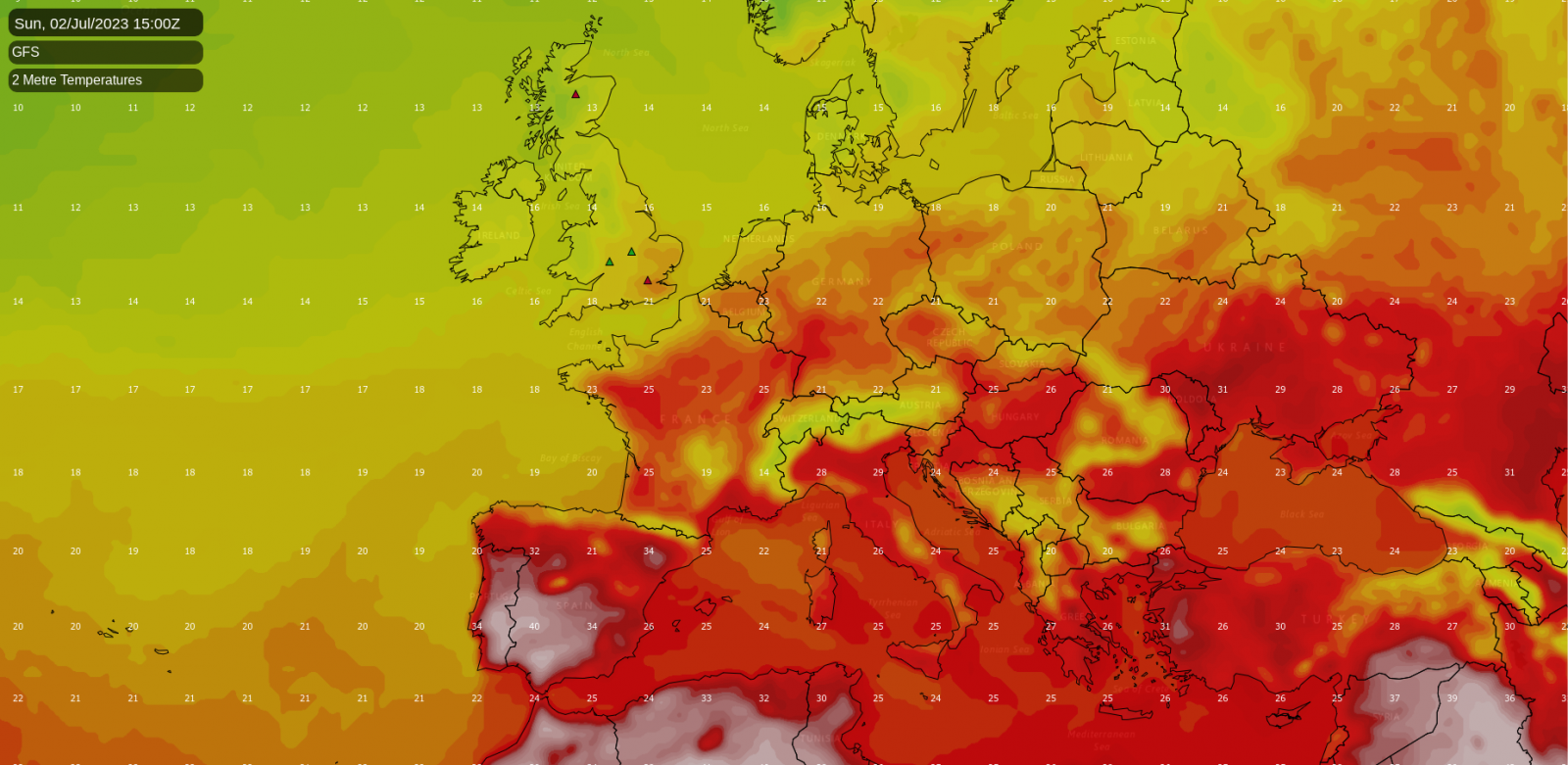 Clima caluroso en España este fin de semana, con temperaturas que rondan los 40 grados en algunas zonas