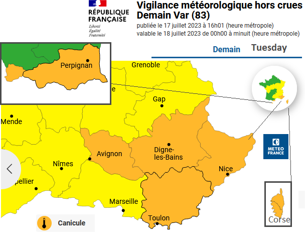 Heatwave Canicle france