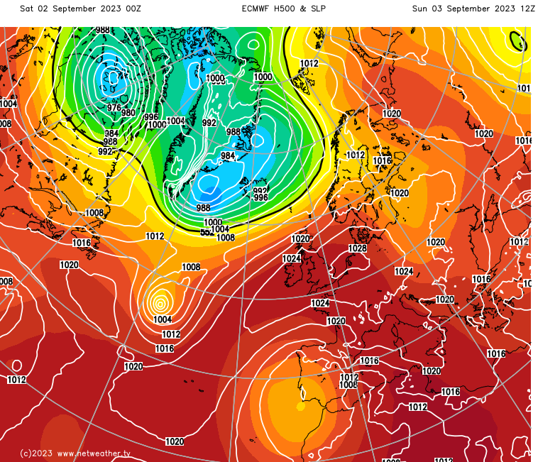 High pressure building over the UK this weekend