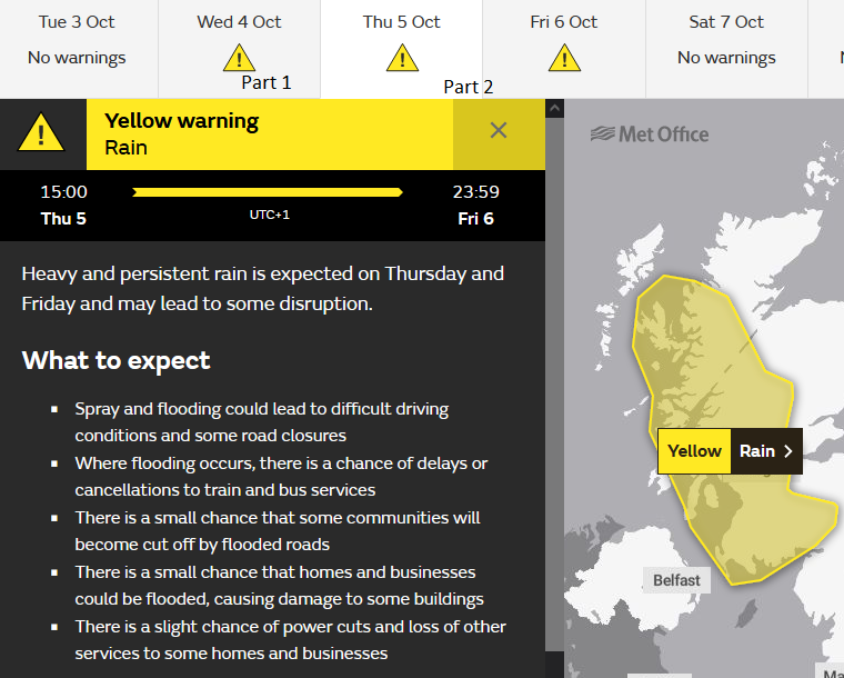 met office rain warning