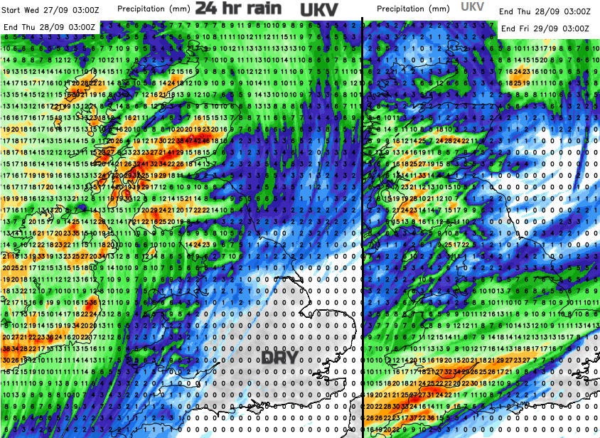 UK heavy rain from Agnes