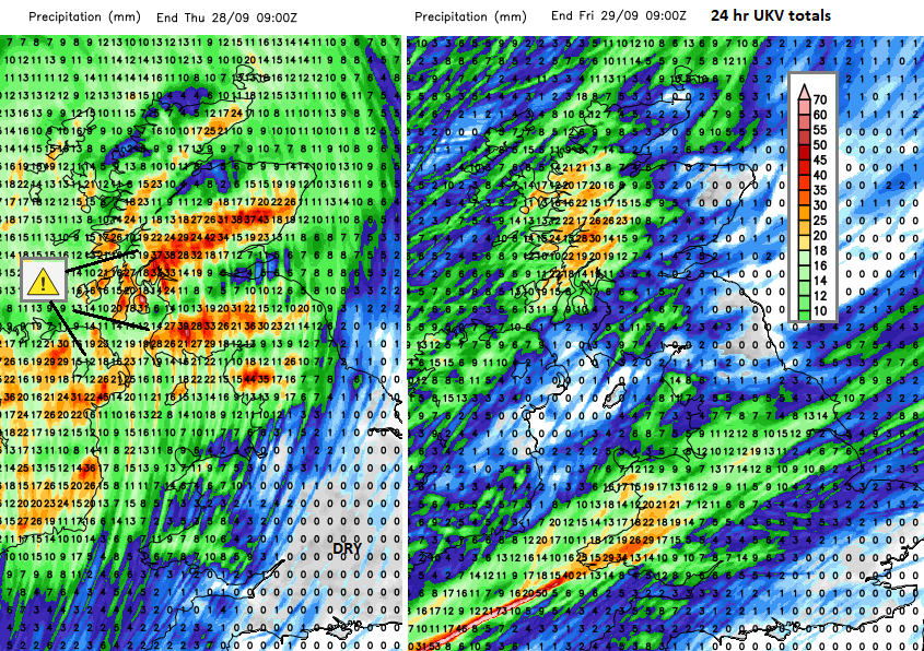 UK rain from Storm agnes