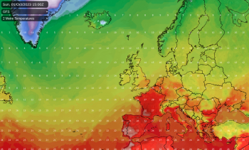 Exceptional warmth for western Europe as October begins
