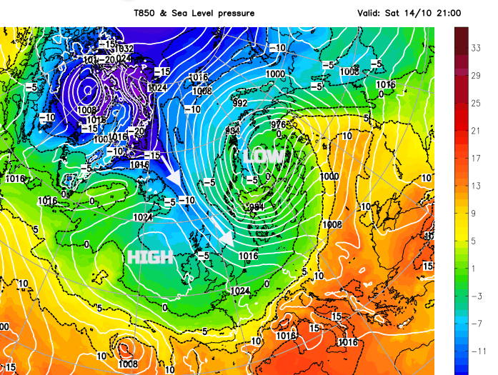 Colder this weekend, so put away your summer clothes