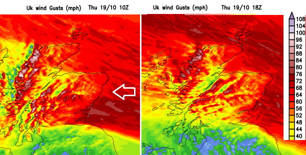 Gales and stormy weather Babet