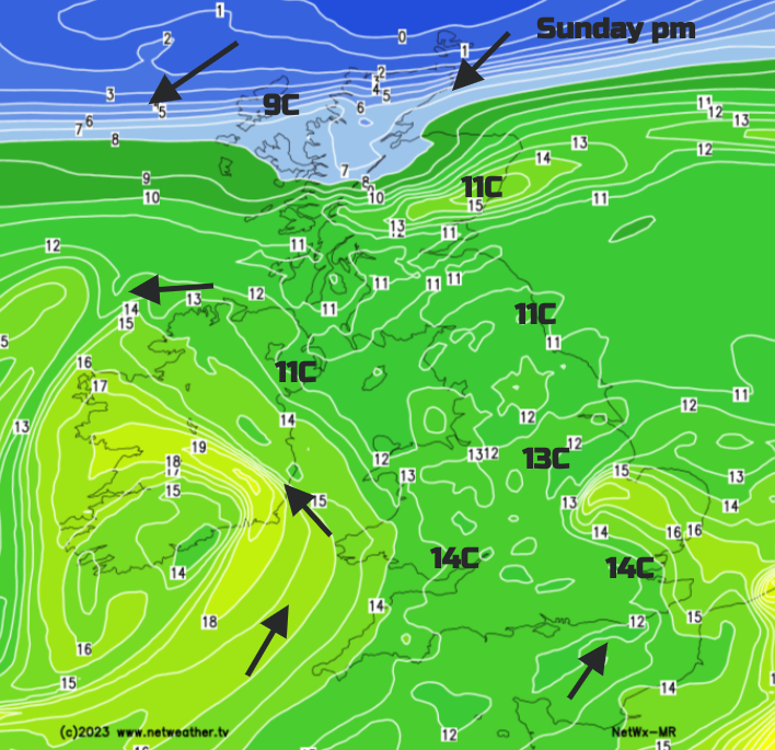 Sunday weekend weather forecast UK