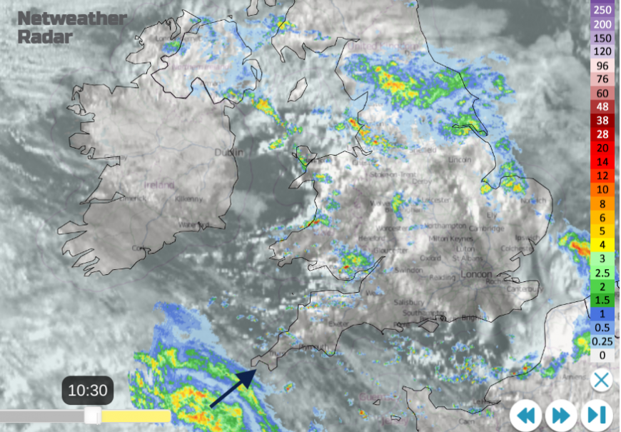 Northern Ireland rain