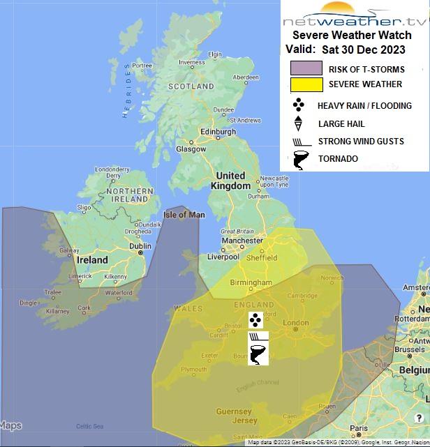Severe storms possible today