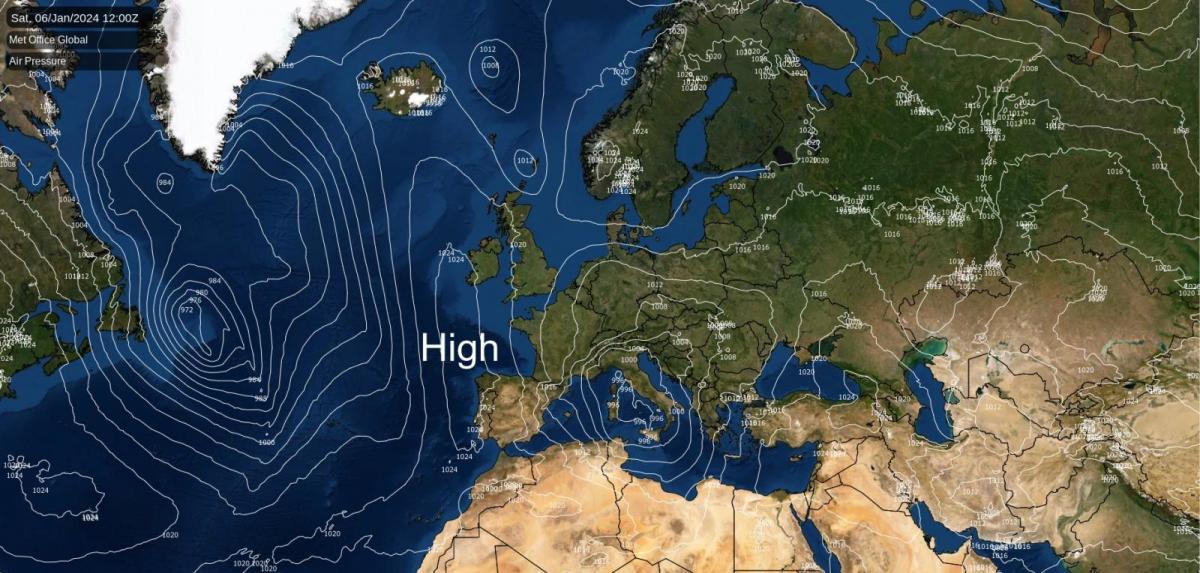 HIgh pressure building to finally bring drier, colder weather