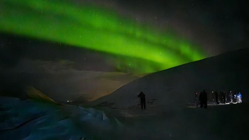 The Aurora as the team photograph them