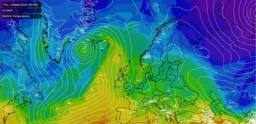 ECMWF model for mid next week
