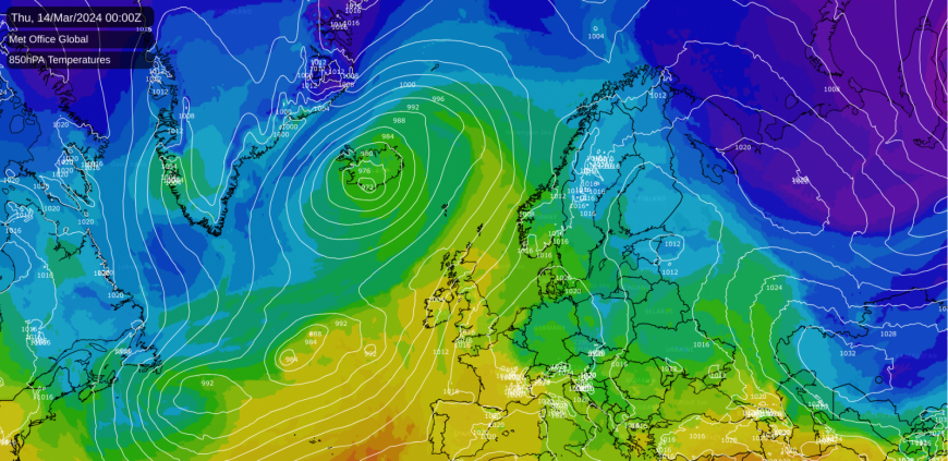 Met Office model for mid next week