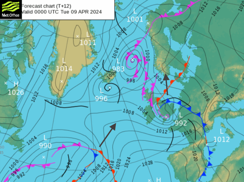 Surface pressure charts