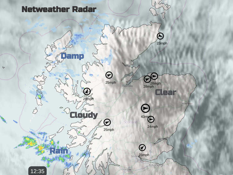 Lee wave mountain wave cloud satellite
