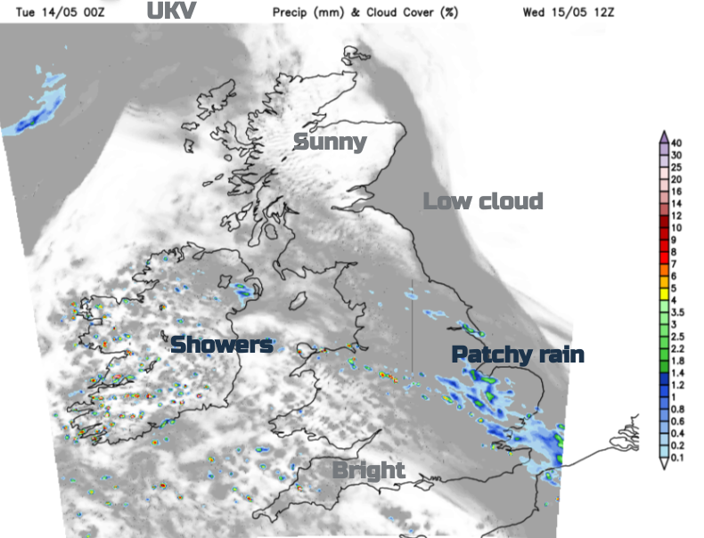 UK weather Wednesday May
