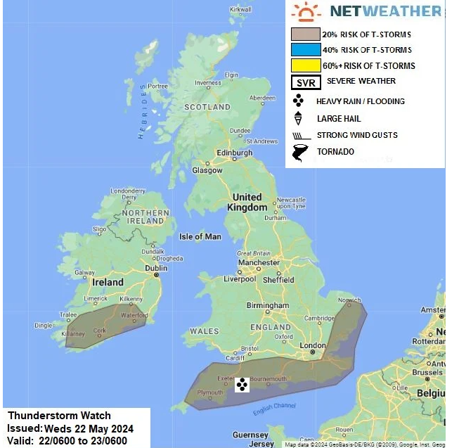 Thunderstorm convective forecast