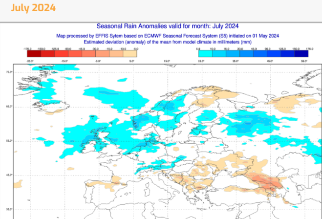 ECMWF rainfall seasonal
