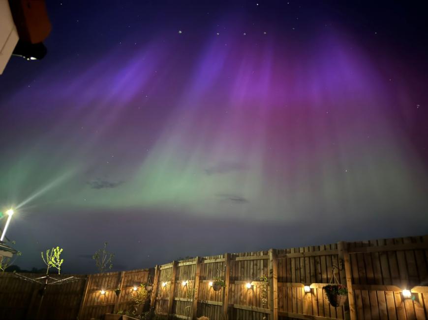 aurora in UK town P.Dunn