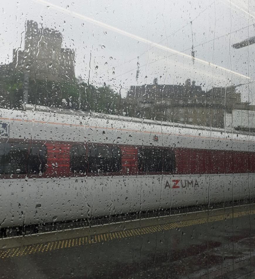 Edinburgh waverley in the rain Azuma