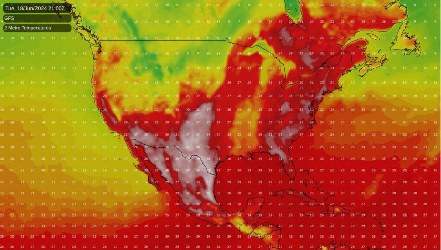 North American heat dome