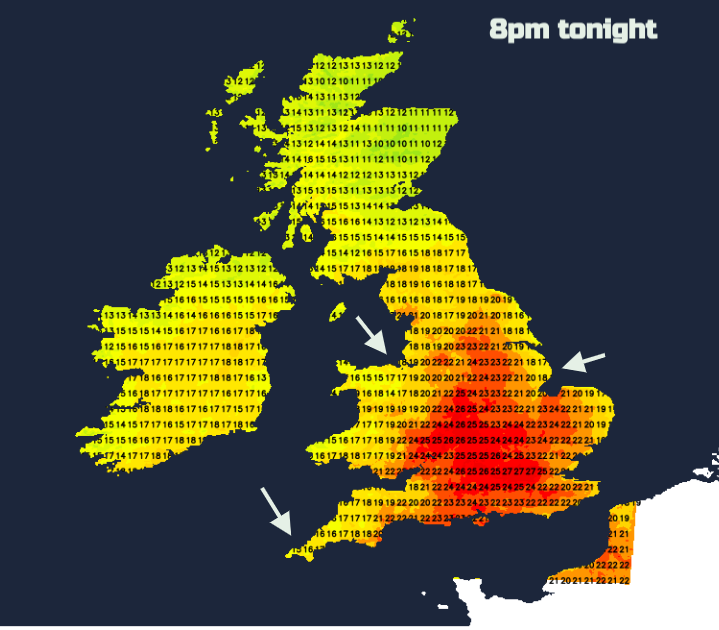 Euro 2024 football weather England v slovenia