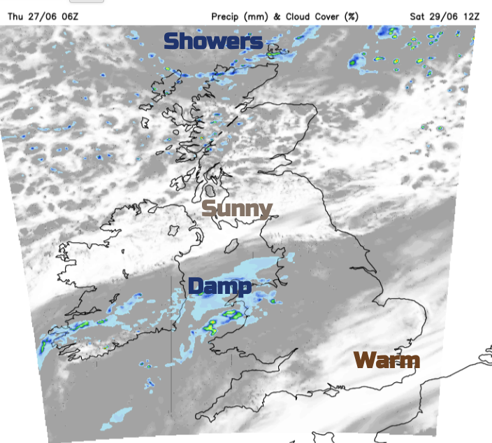 Weekend UK weather