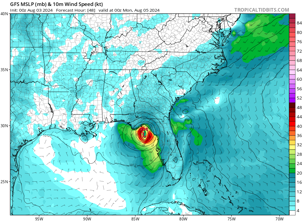 Possible Hurricane Debby to hit NW Florida and may affect UK weather from next weekend