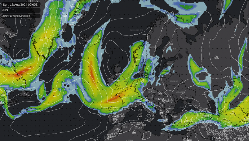 Jet Stream forecast later in the month