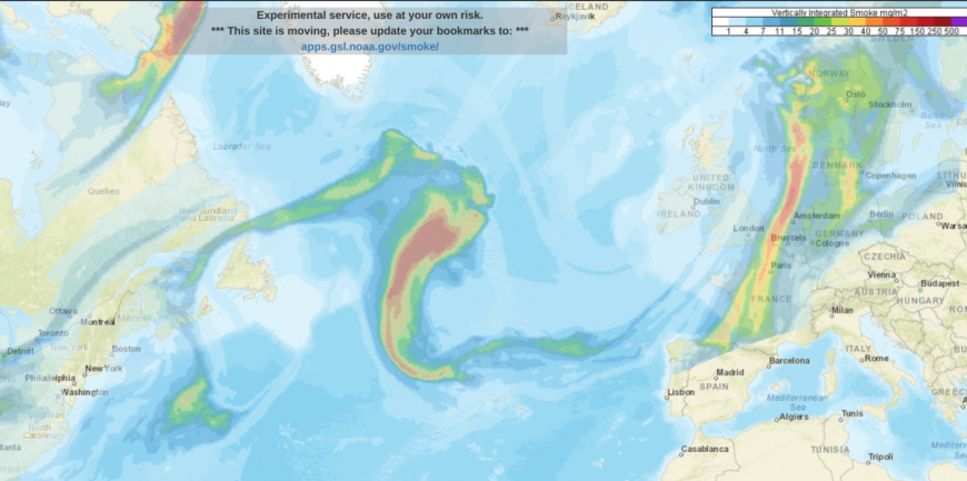 Canadian wildfire smoke