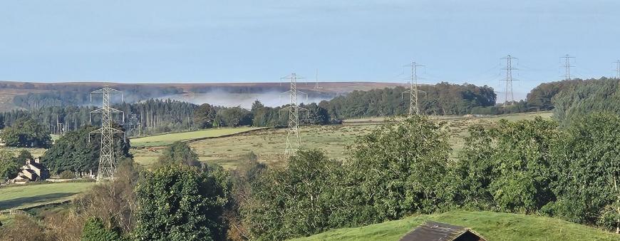Fog hollow in the distance