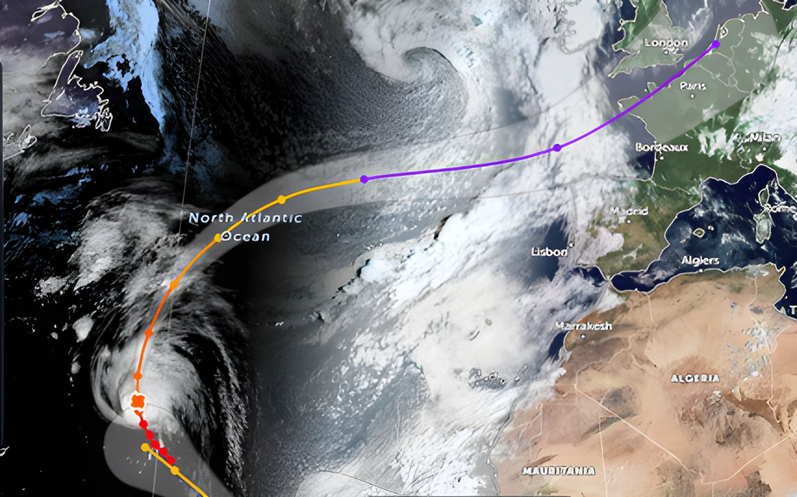 Former Hurricane Kirk threatens southern England next week – but how common are former hurricanes?