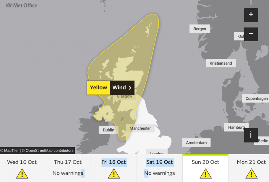 Wind warning