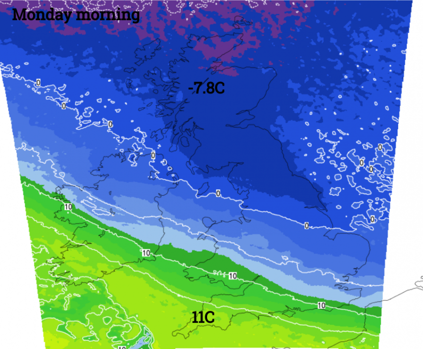 UKsnow showers