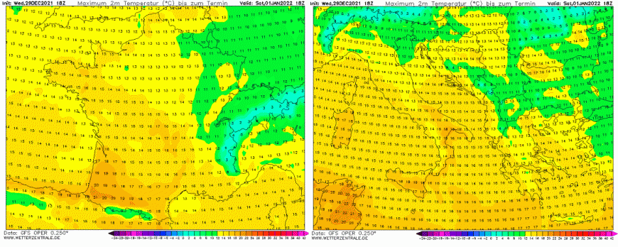 A record breaking warm start to the New Year in Europe