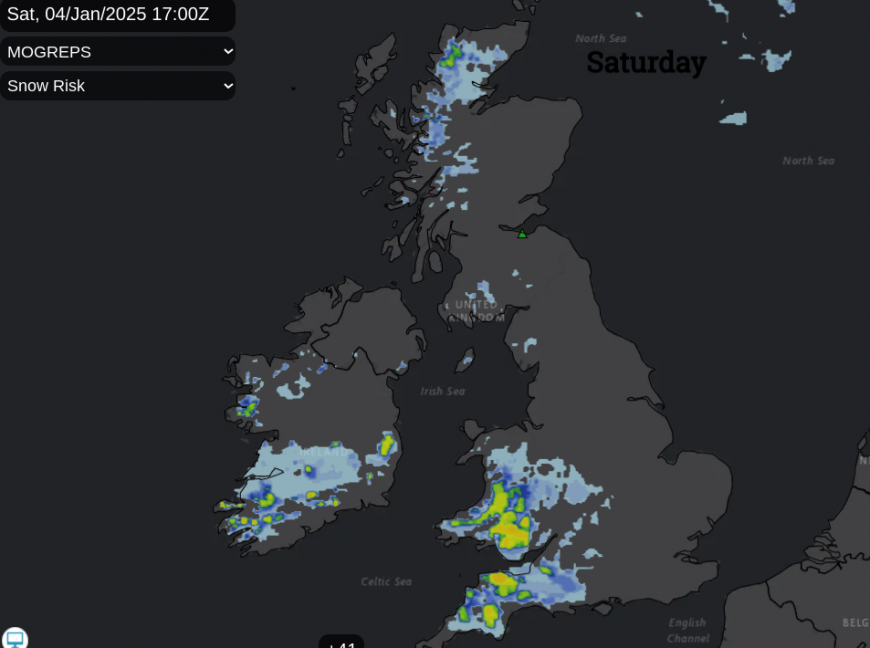 UK snow saturday