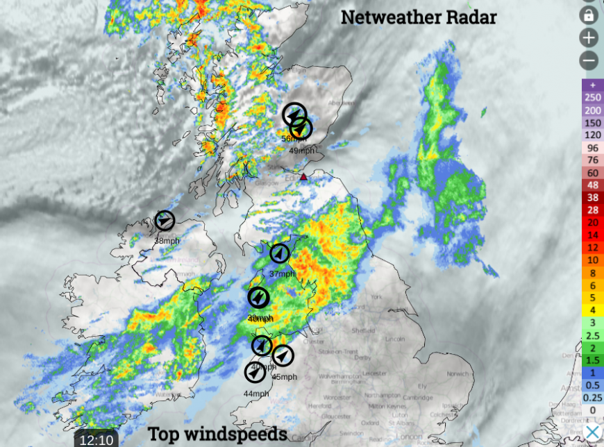 New Year's eve UK weather