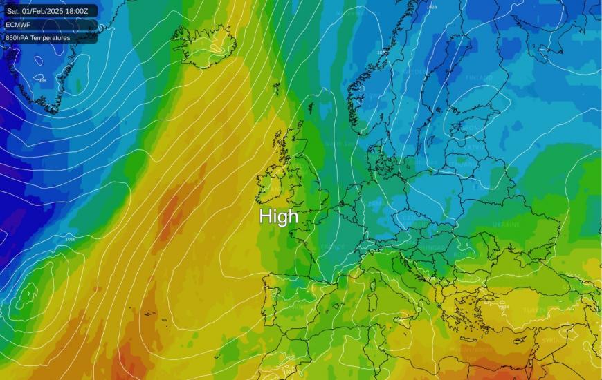 High pressure returns next weekend