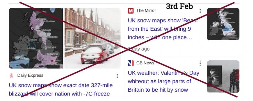 No beast from the east