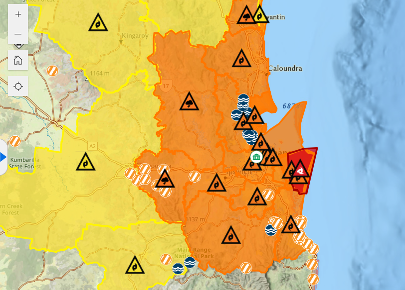 Brisbane city hazard dashboard